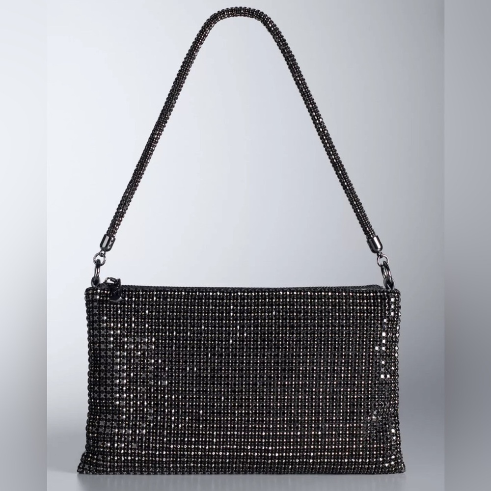 Simply Vera Wang Rhinestone Zola shoulder bag NWT